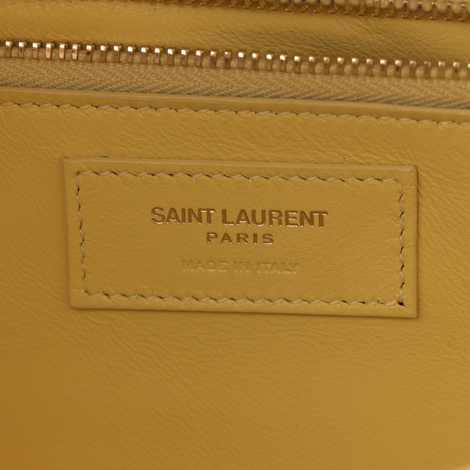 Saint Laurent Smooth Calfskin Carre Satchel Paille 6 of 13