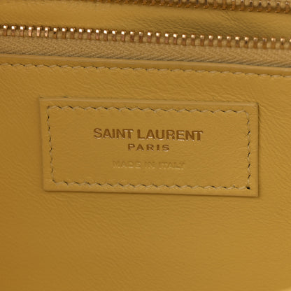 Saint Laurent Smooth Calfskin Carre Satchel Paille 6 of 13