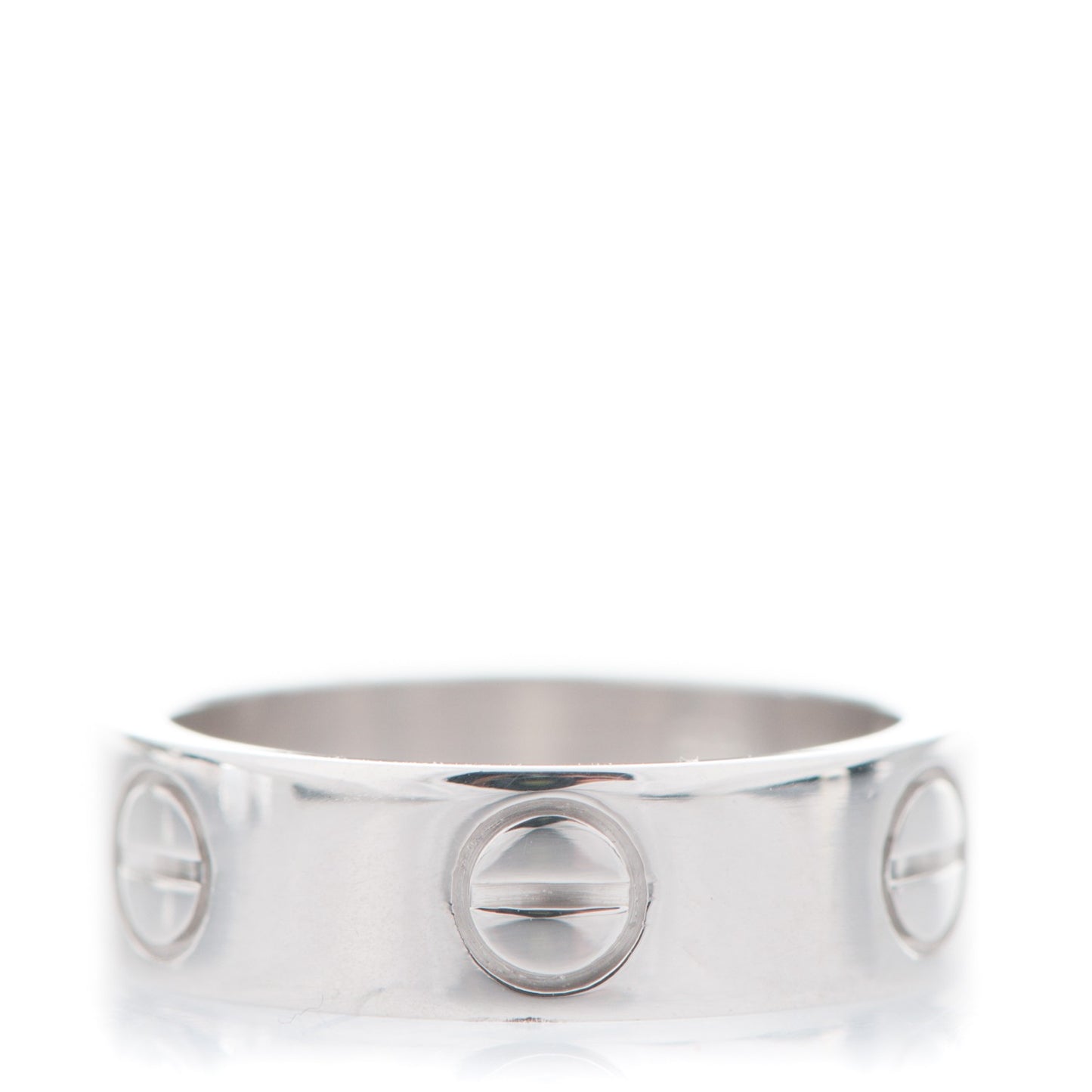 18K White Gold 5.5mm LOVE Ring 49 4.75