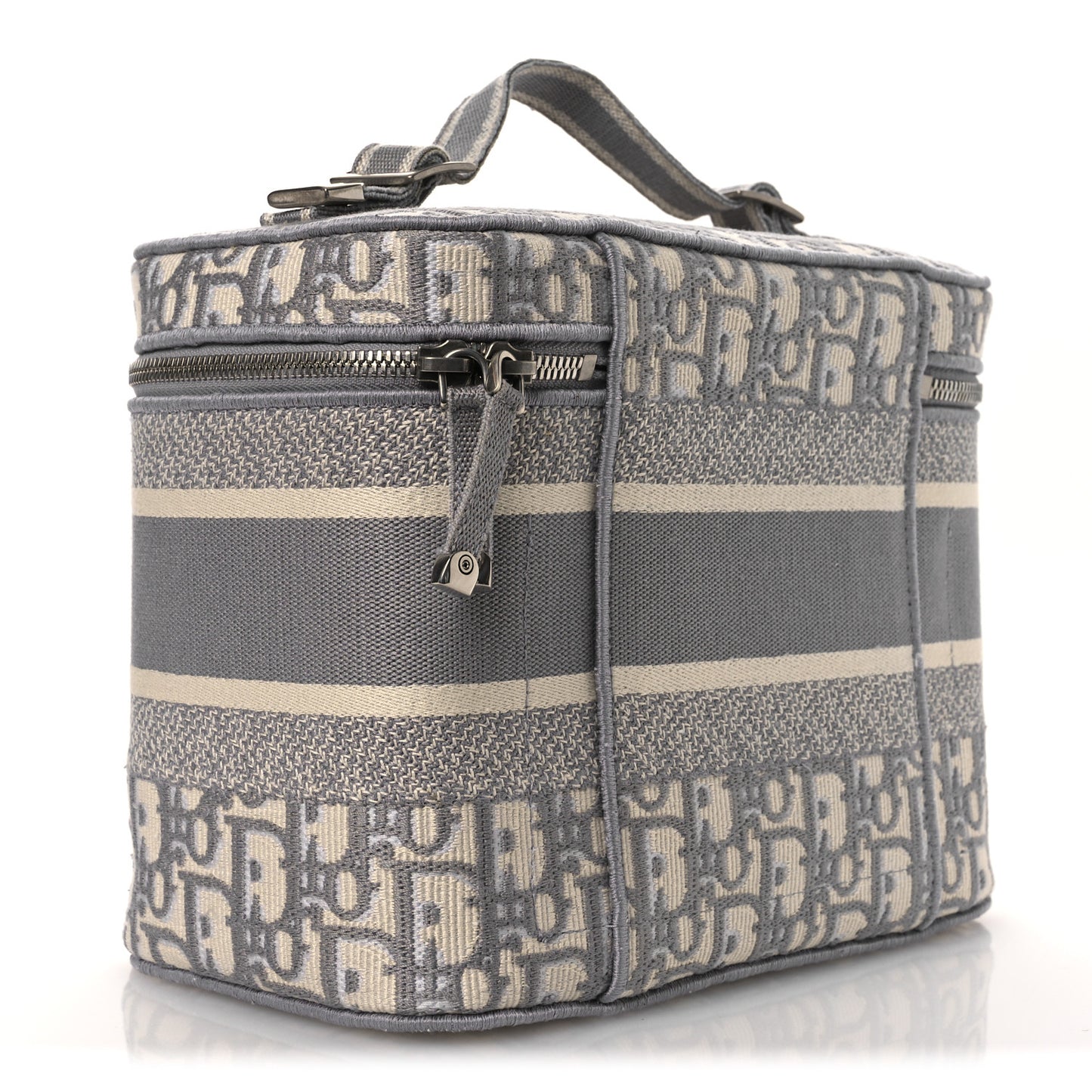 Oblique Diortravel Vanity Case Grey