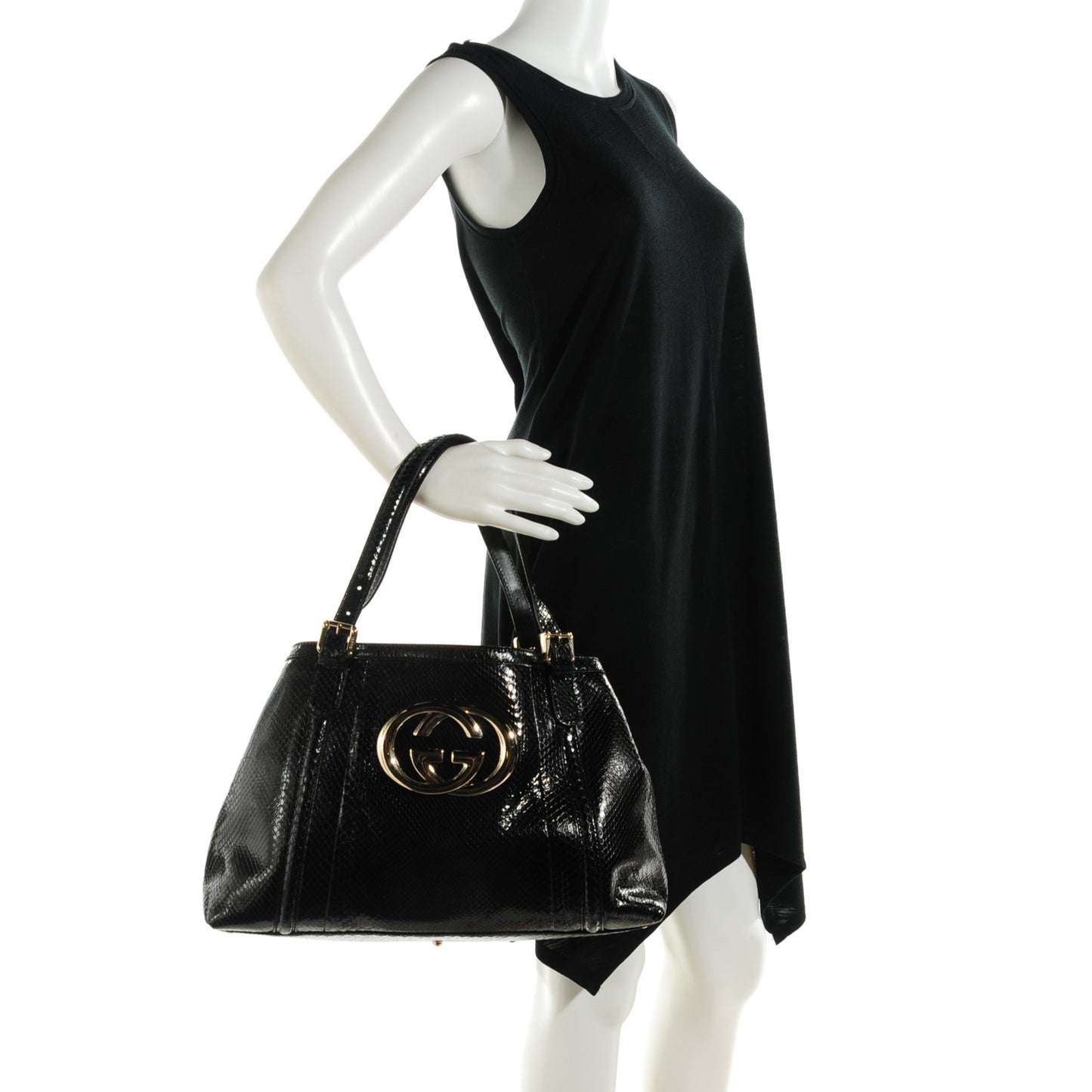 Python Medium Britt Tote Black
