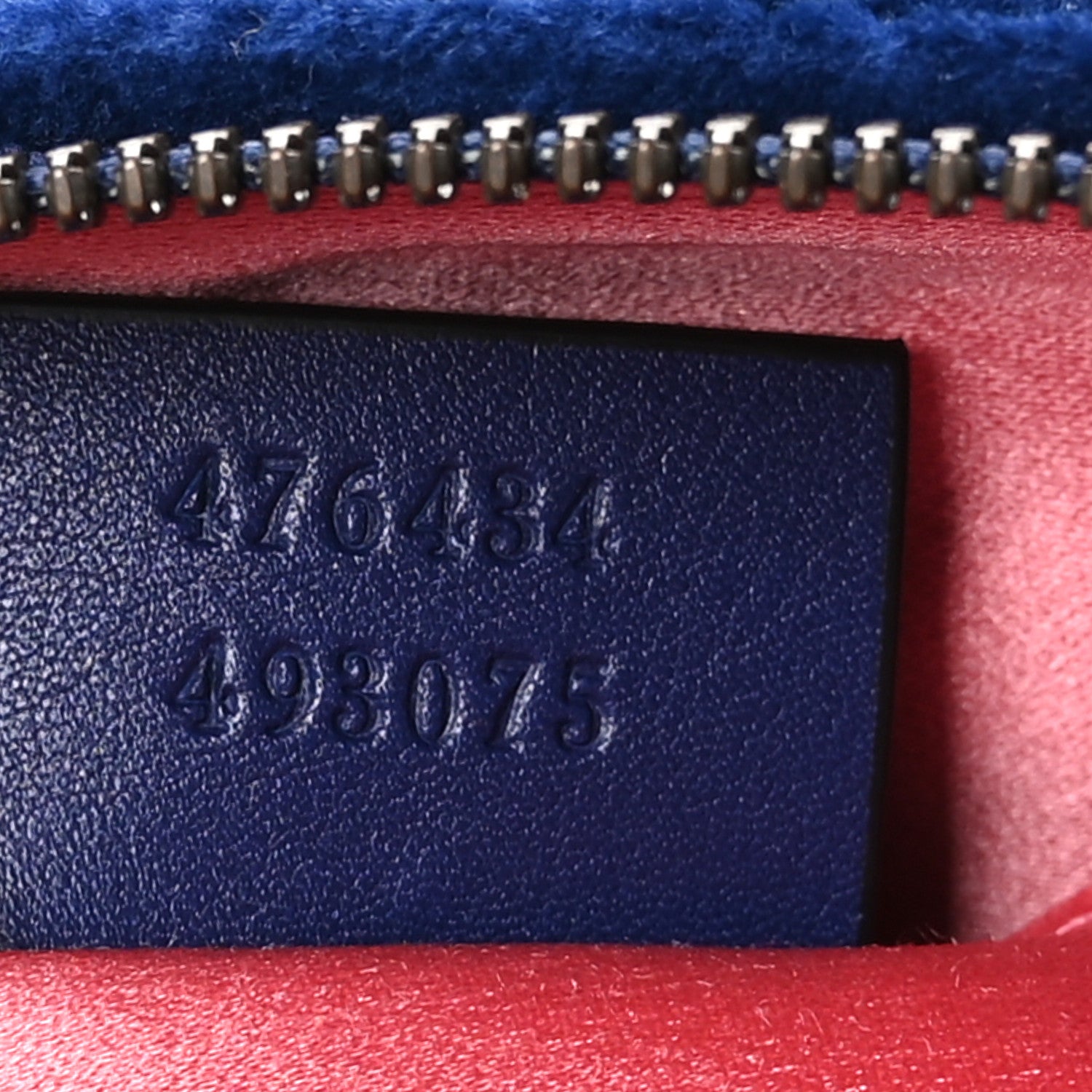 Gucci Velvet Matelasse GG Marmont Belt Bag 75 30 Cobalt Blue 7 of 12