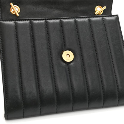 Saint Laurent Lambskin Matelasse Monogram Vicky Chain Wallet Black 11 of 11