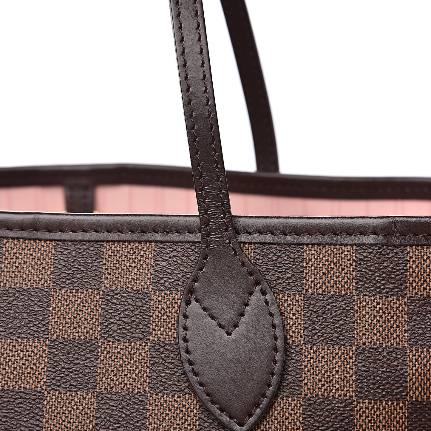 Damier Ebene Neo Neverfull MM Rose Ballerine