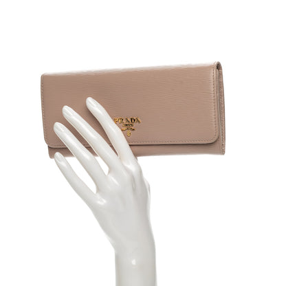 Prada Vitello Move Continental Flap Wallet Cammeo 2 of 7