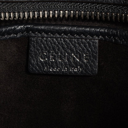 Celine Drummed Calfskin Nano Luggage Black 6 of 7