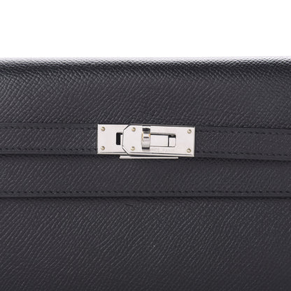 Hermes Epsom Kelly Longue Wallet Black 9 of 10