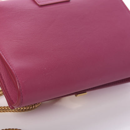 Saint Laurent Calfskin Small Classic Y Satchel Fuchsia 14 of 14