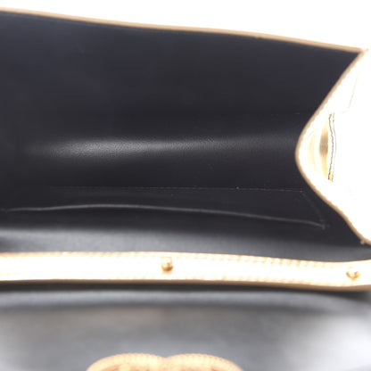 Dolce & Gabbana Smooth Calfskin Devotion Envelope Top Handle Bag Gold 5 of 9