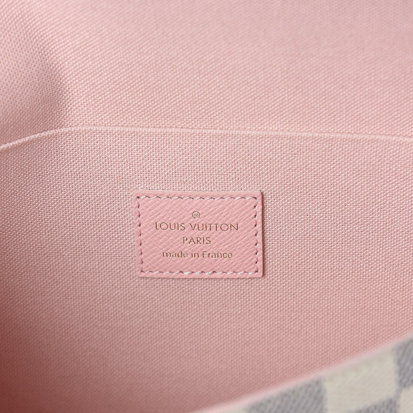 Damier Azur Calfskin Pochette Felicie Eau de Rose