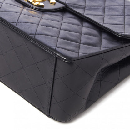Chanel Lambskin Quilted XL Jumbo Single Flap Black 6 of 10