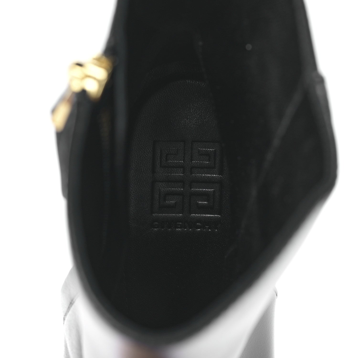 Givenchy Calfskin G Cube Heel Ankle Boots 41 Black 7 of 8