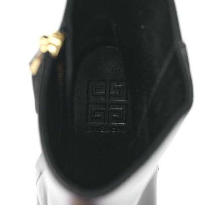 Givenchy Calfskin G Cube Heel Ankle Boots 41 Black 7 of 8