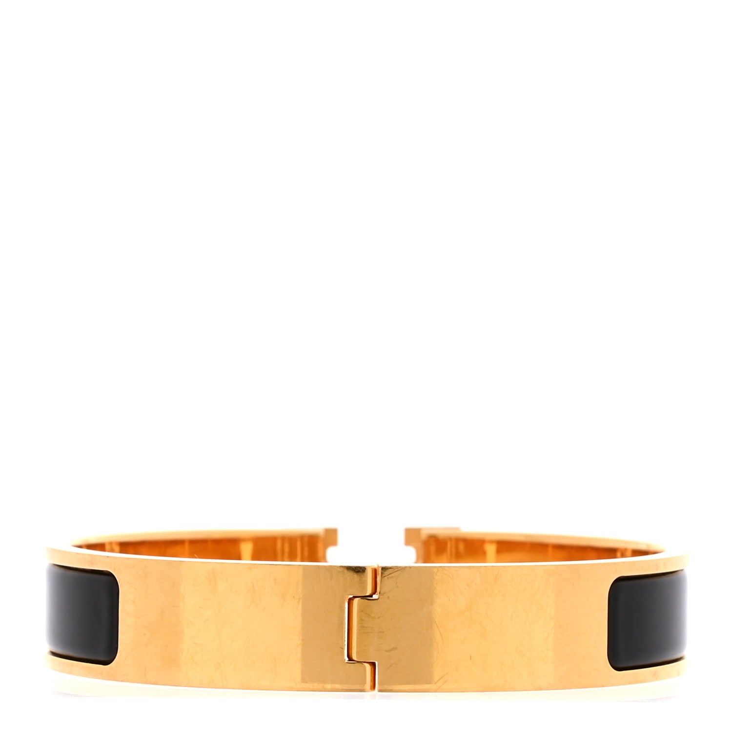 Hermes Enamel Narrow Clic Clac H Bracelet GM Black 3 of 4