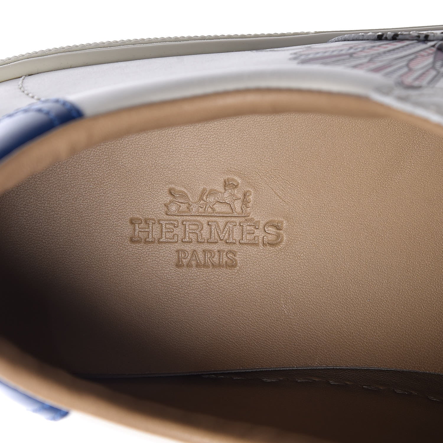 Hermes Calfskin Pegase Pop Womens Quicker Sneakers 36.5 White Multicolor 7 of 10