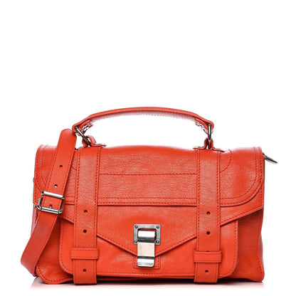 Proenza Schouler Lambskin Tiny PS1 Satchel Orange Pepper 1 of 8