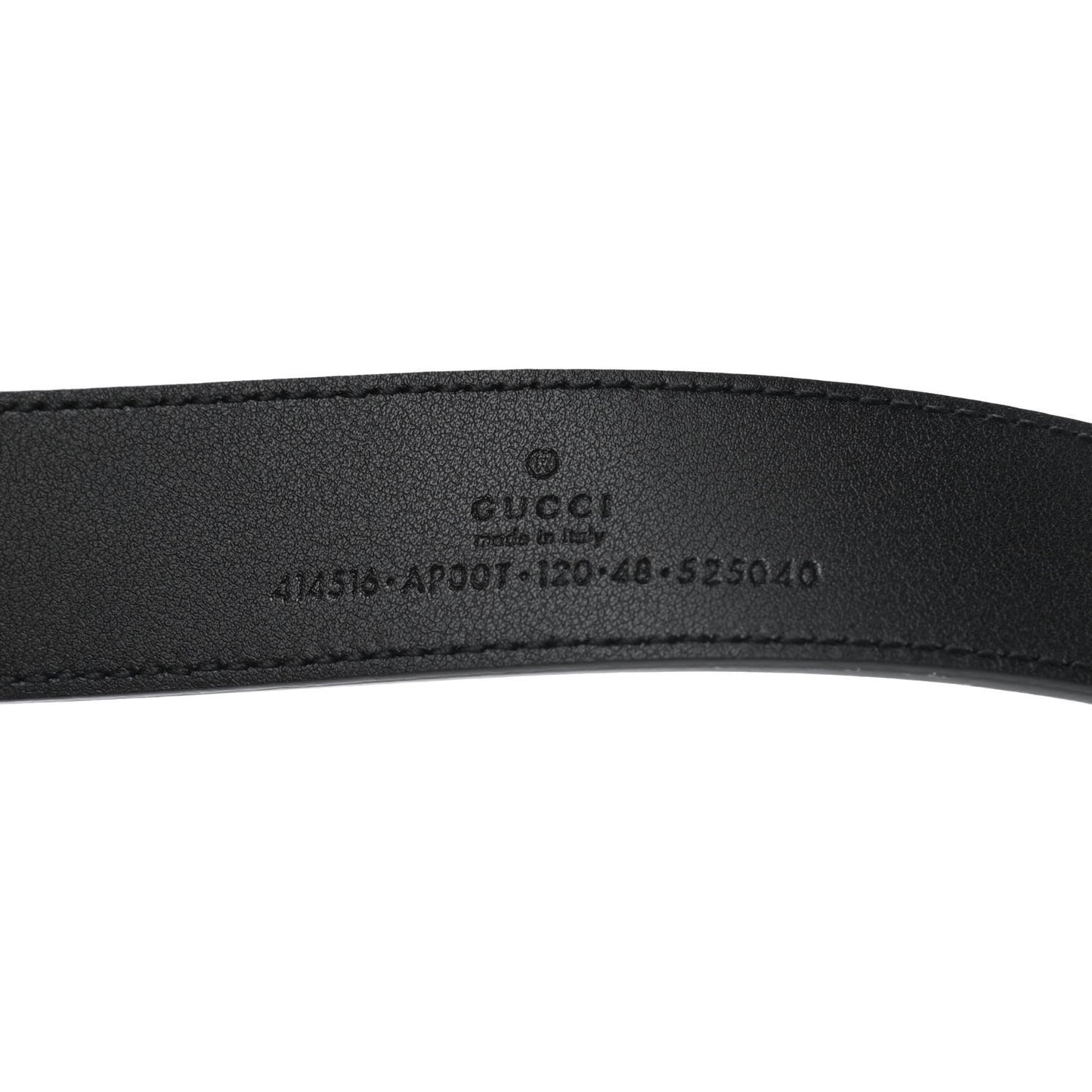 Moon Calfskin Double G 30mm Belt 120 48 Black