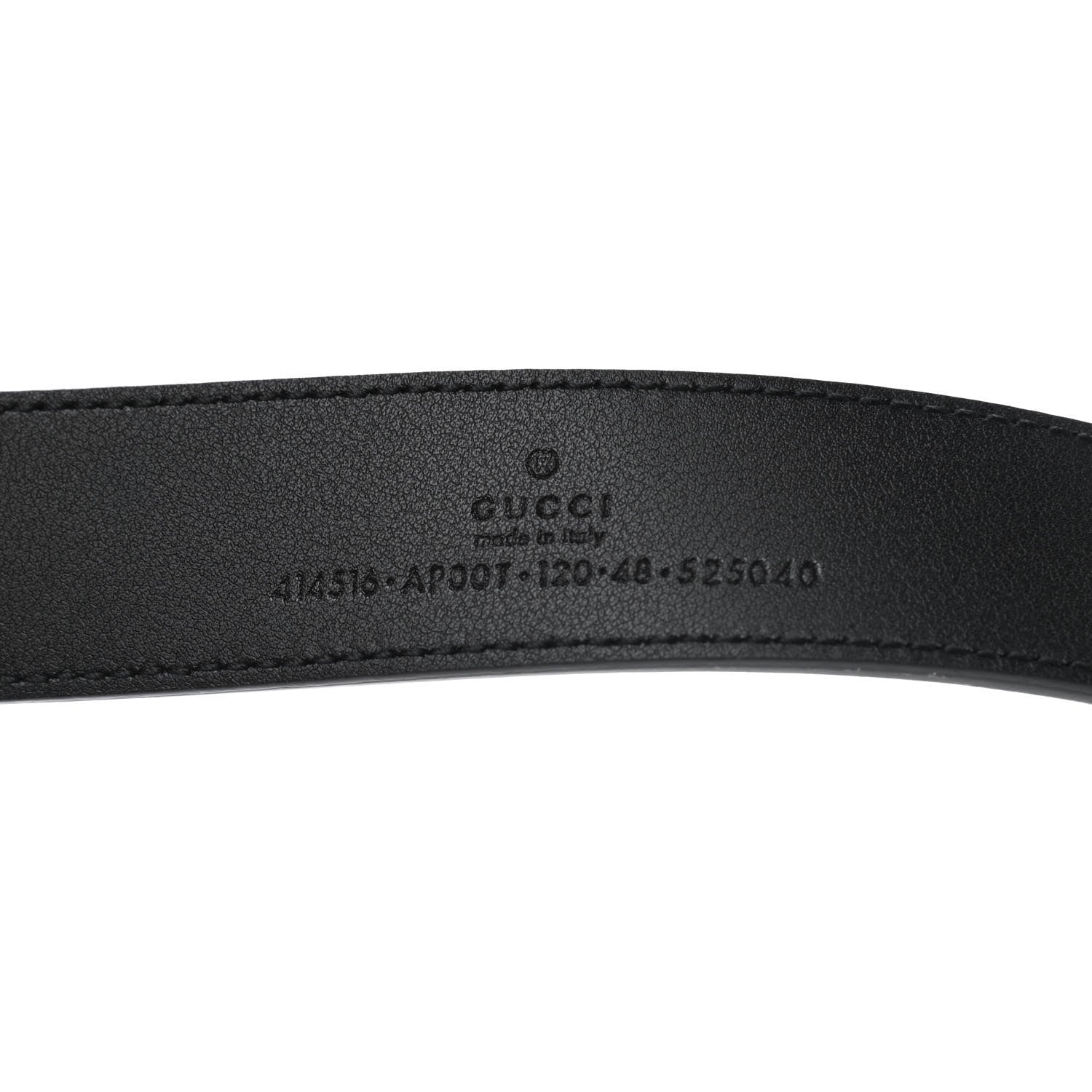 Gucci Moon Calfskin Double G 30mm Belt 120 48 Black 3 of 6