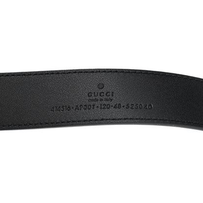 Gucci Moon Calfskin Double G 30mm Belt 120 48 Black 3 of 6