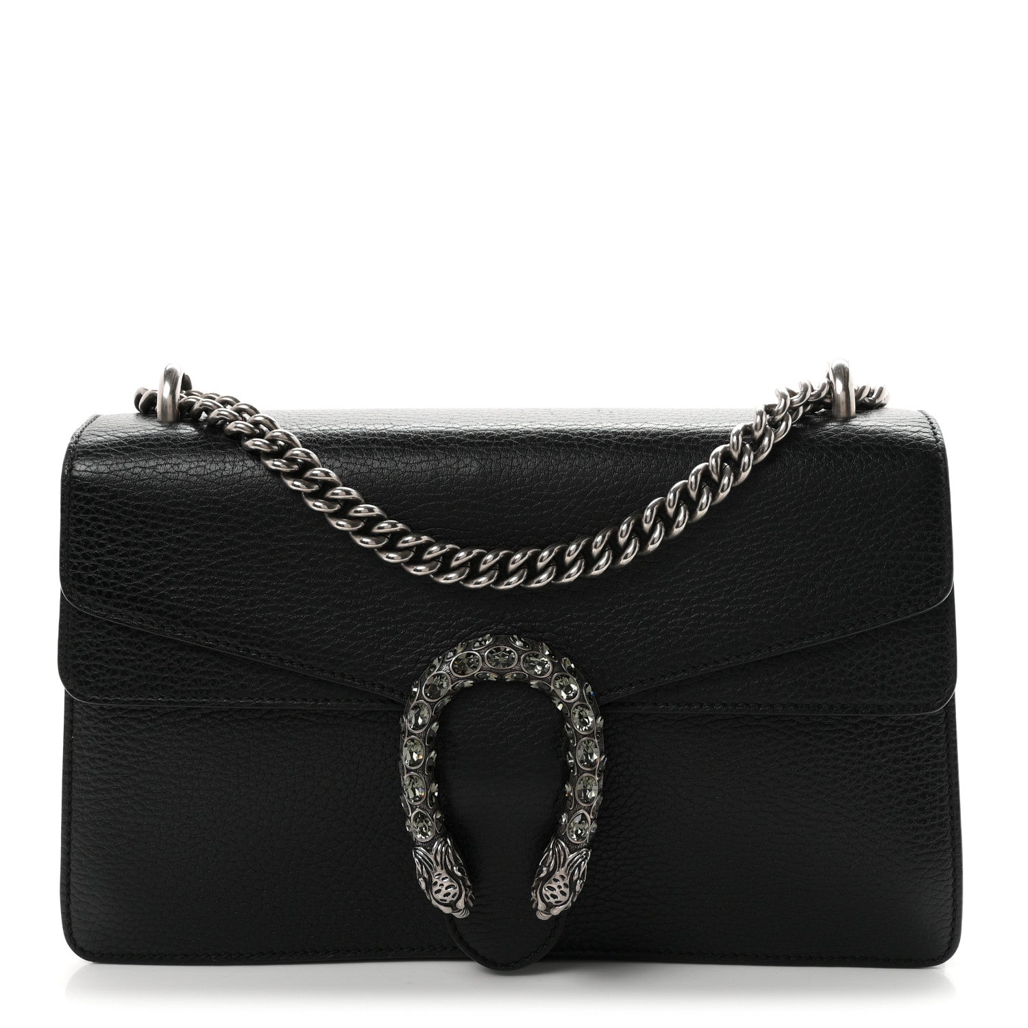 Gucci Pebbled Calfskin Small Dionysus Shoulder Bag Black 1 of 10