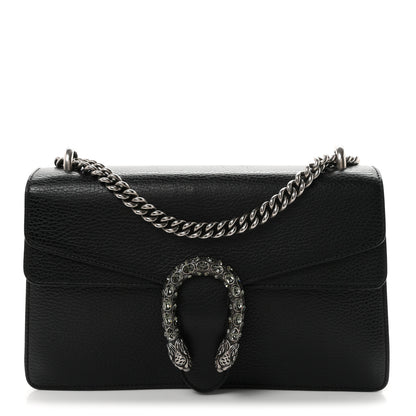 Gucci Pebbled Calfskin Small Dionysus Shoulder Bag Black 1 of 10