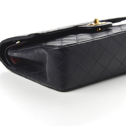 Chanel Lambskin Quilted Medium Double Flap Navy 7 of 12