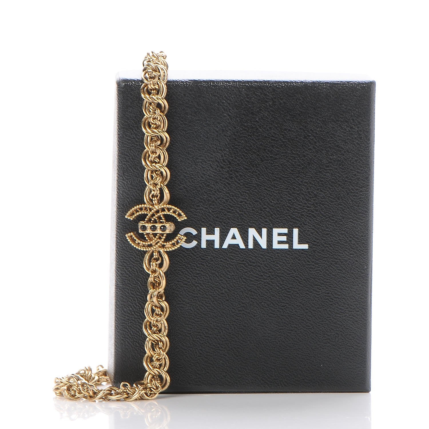 Chanel Chain CC Short Necklace Gold 7 of 7