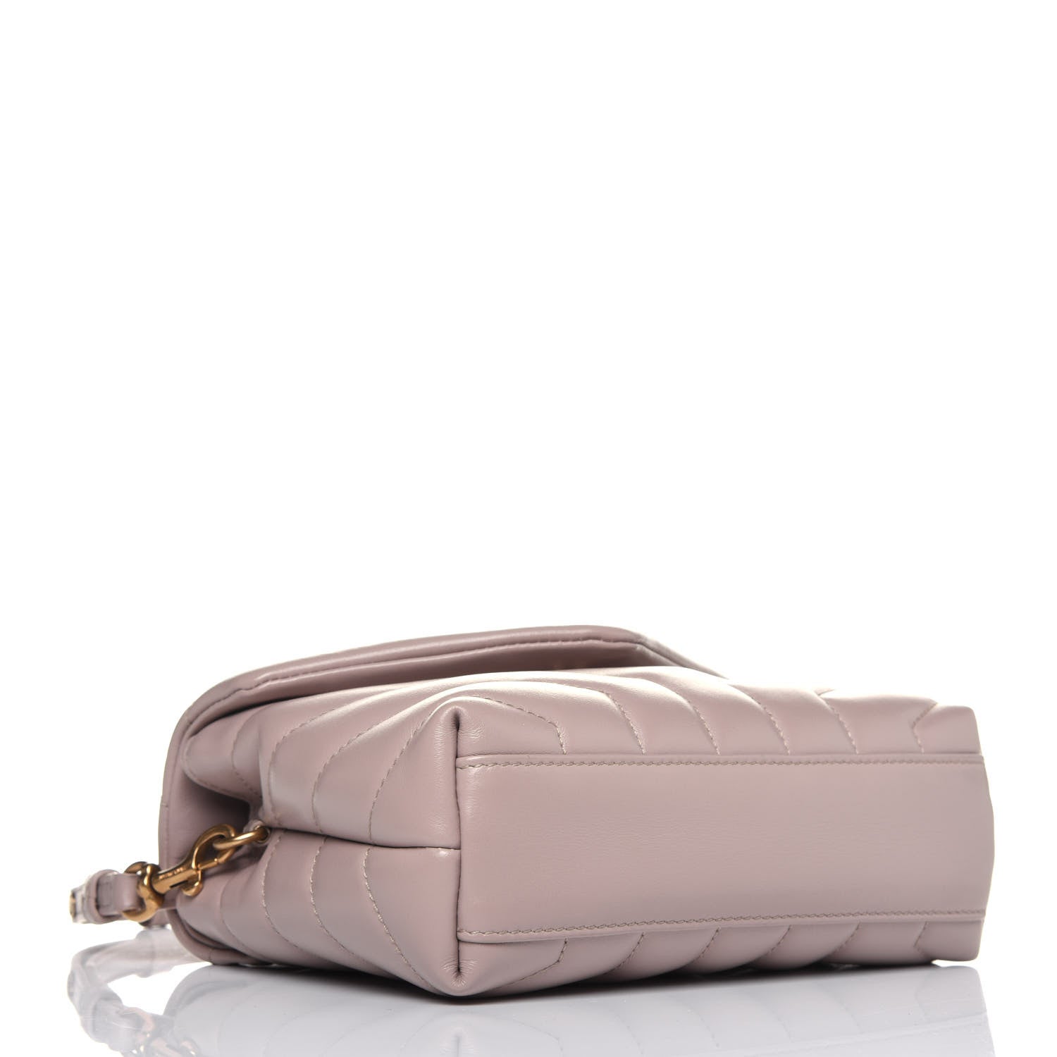 Saint Laurent Calfskin Y Quilted Monogram Toy Loulou Crossbody Bag Light Natural 4 of 13