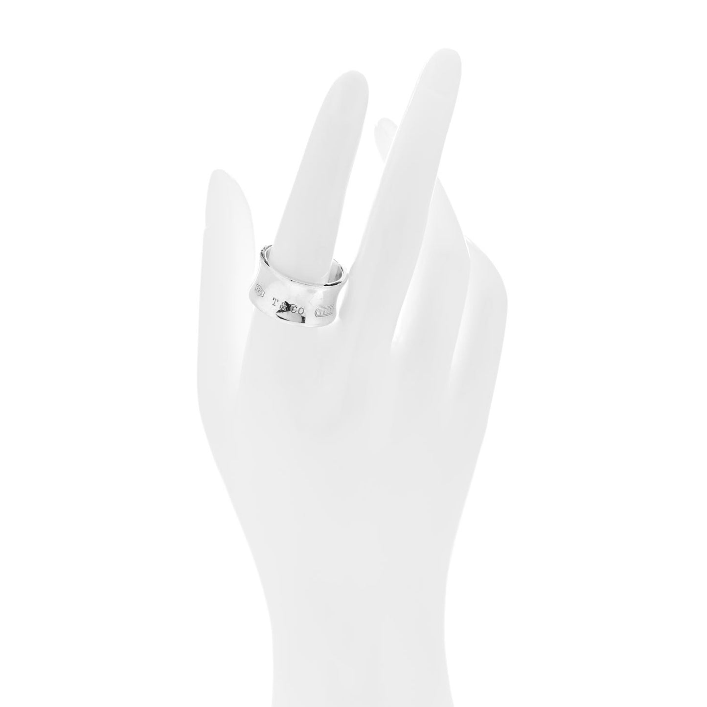 Sterling Silver Wide 1837 Ring 58 8.5