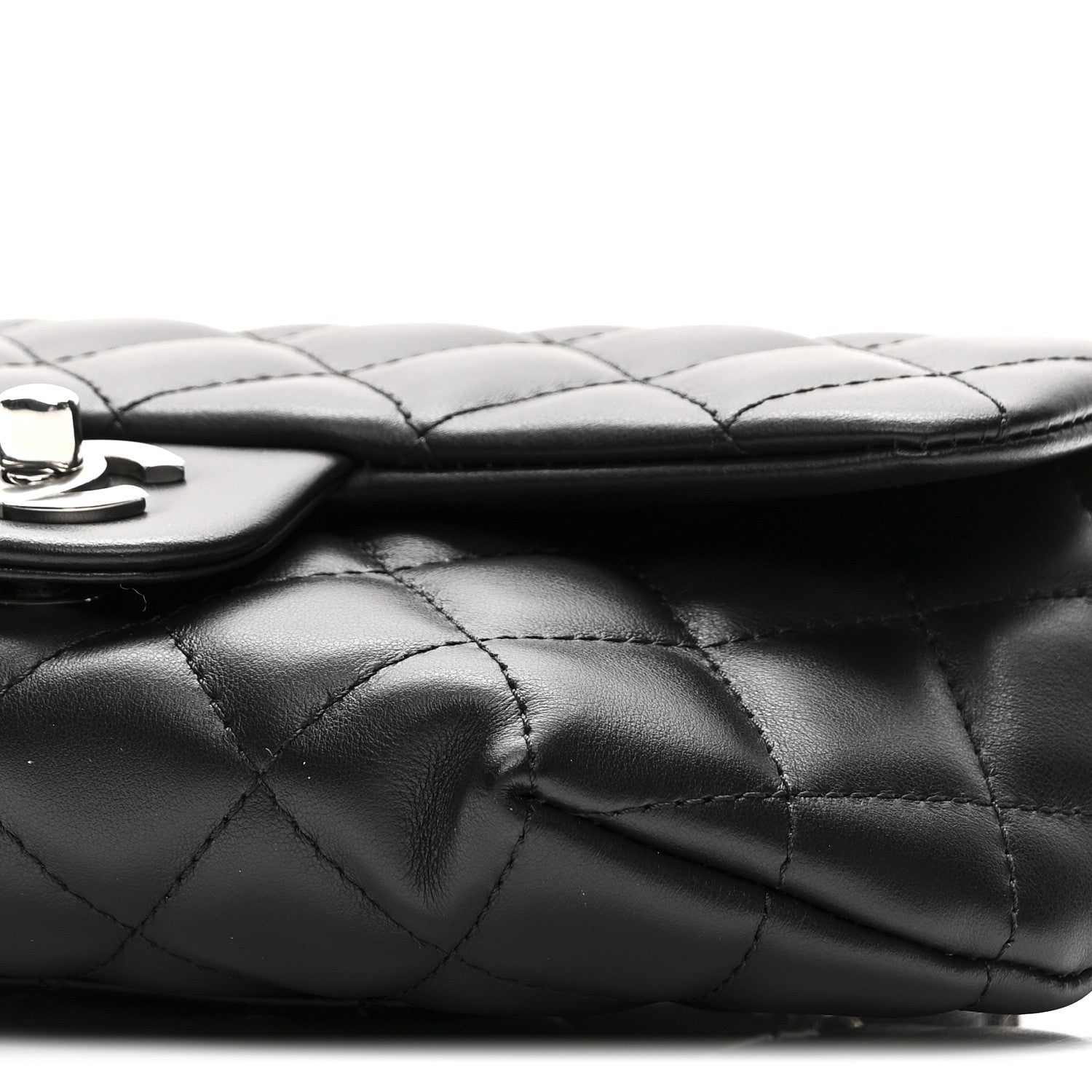 Chanel Calfskin Quilted CC Uniform Flap Belt Bag Black 10 of 10