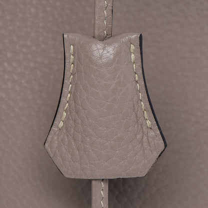 Hermes Taurillon Clemence Birkin 35 Gris Tourterelle 9 of 36