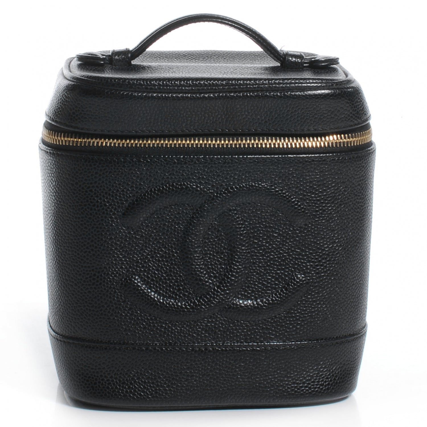 Chanel Caviar Cosmetic Vanity Bag Black 1 of 8