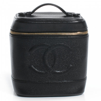 Chanel Caviar Cosmetic Vanity Bag Black 1 of 8
