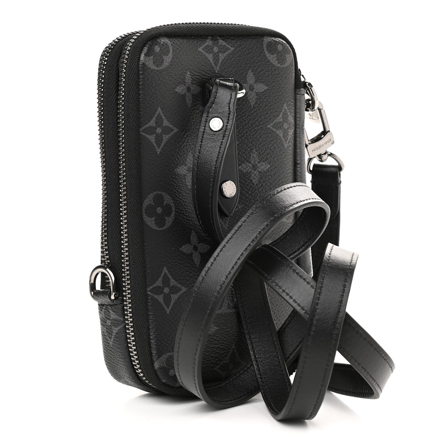 Monogram Eclipse Reverse Double Phone Pouch