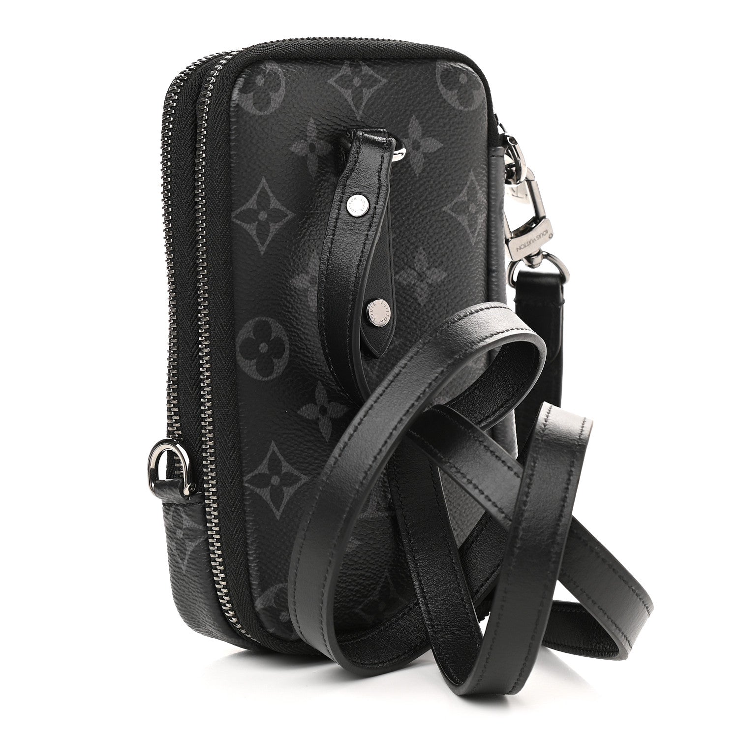 Louis Vuitton Monogram Eclipse Reverse Double Phone Pouch 3 of 10
