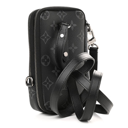 Louis Vuitton Monogram Eclipse Reverse Double Phone Pouch 3 of 10