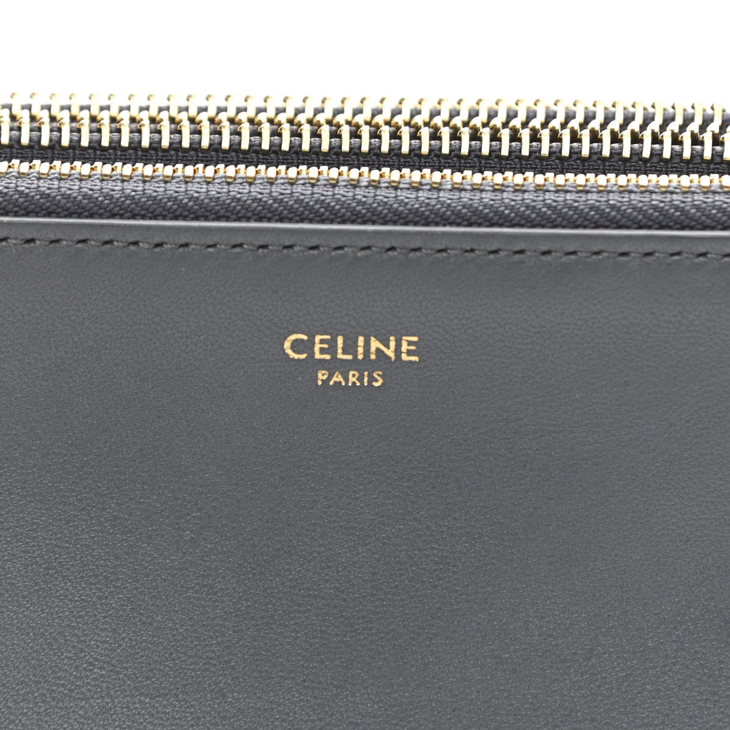 Celine Lambskin Large Trio Crossbody Bag Storm 8 of 12