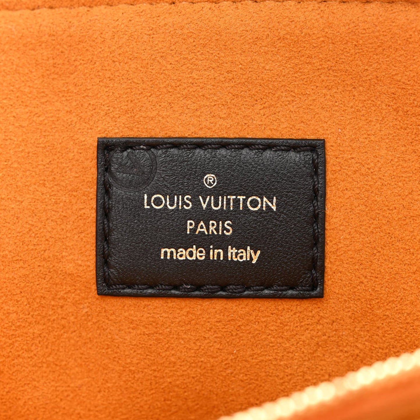 Lambskin Embossed Monogram Coussin MM Black
