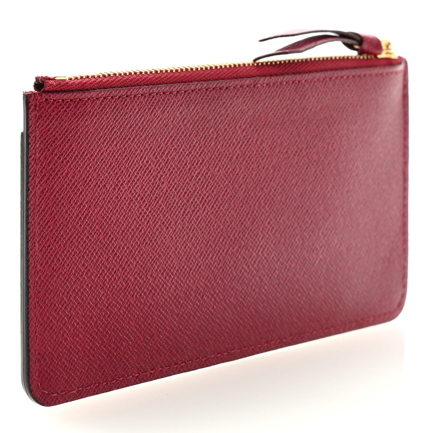 Calfskin Jeanne Wallet Zippered Insert Fuchsia
