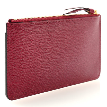 Louis Vuitton Calfskin Jeanne Wallet Zippered Insert Fuchsia 3 of 6