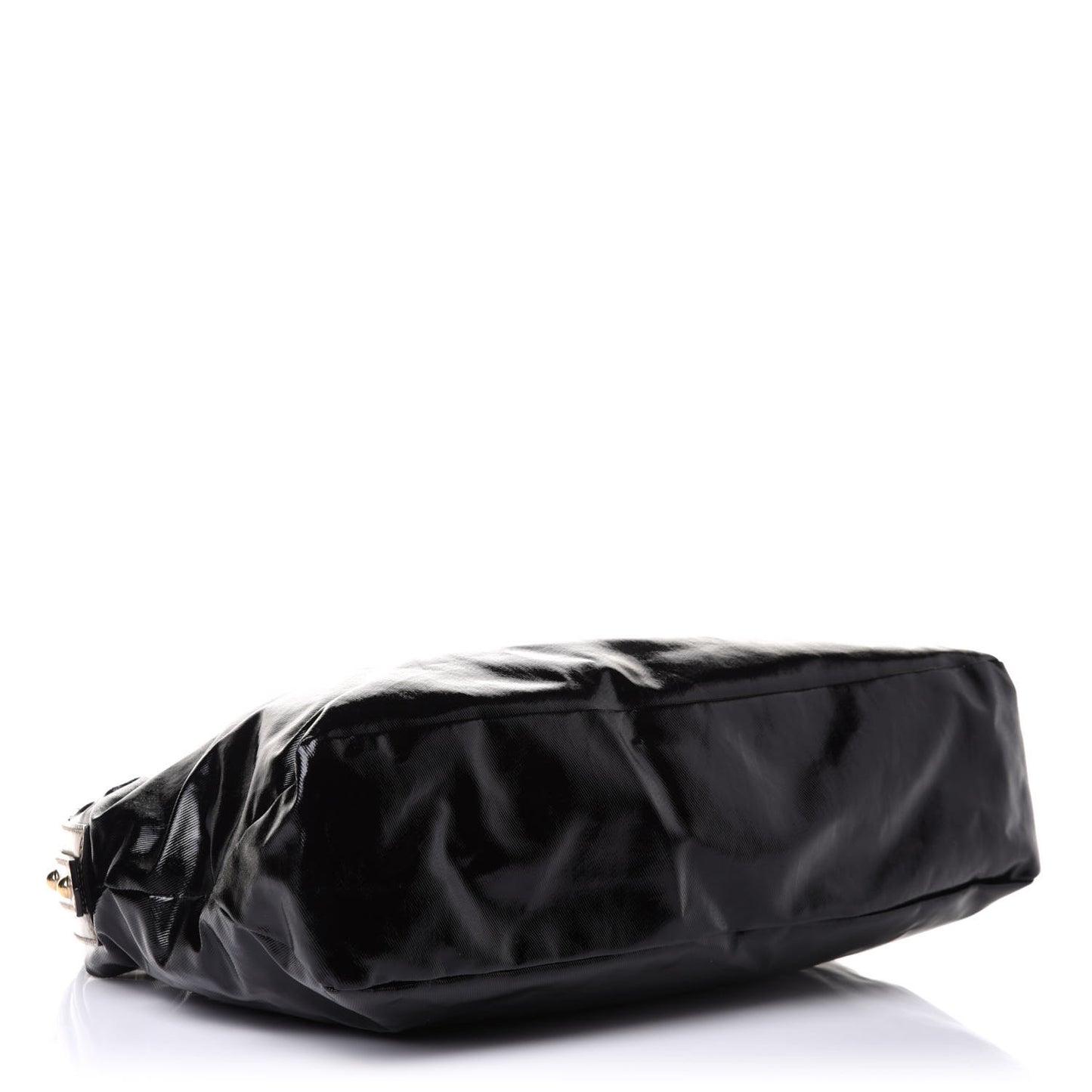 Dialux Medium Horsebit Chain Hobo Black