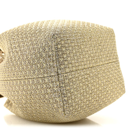 Jimmy Choo Metallic Woven Bon Bon Bag Champagne 10 of 12