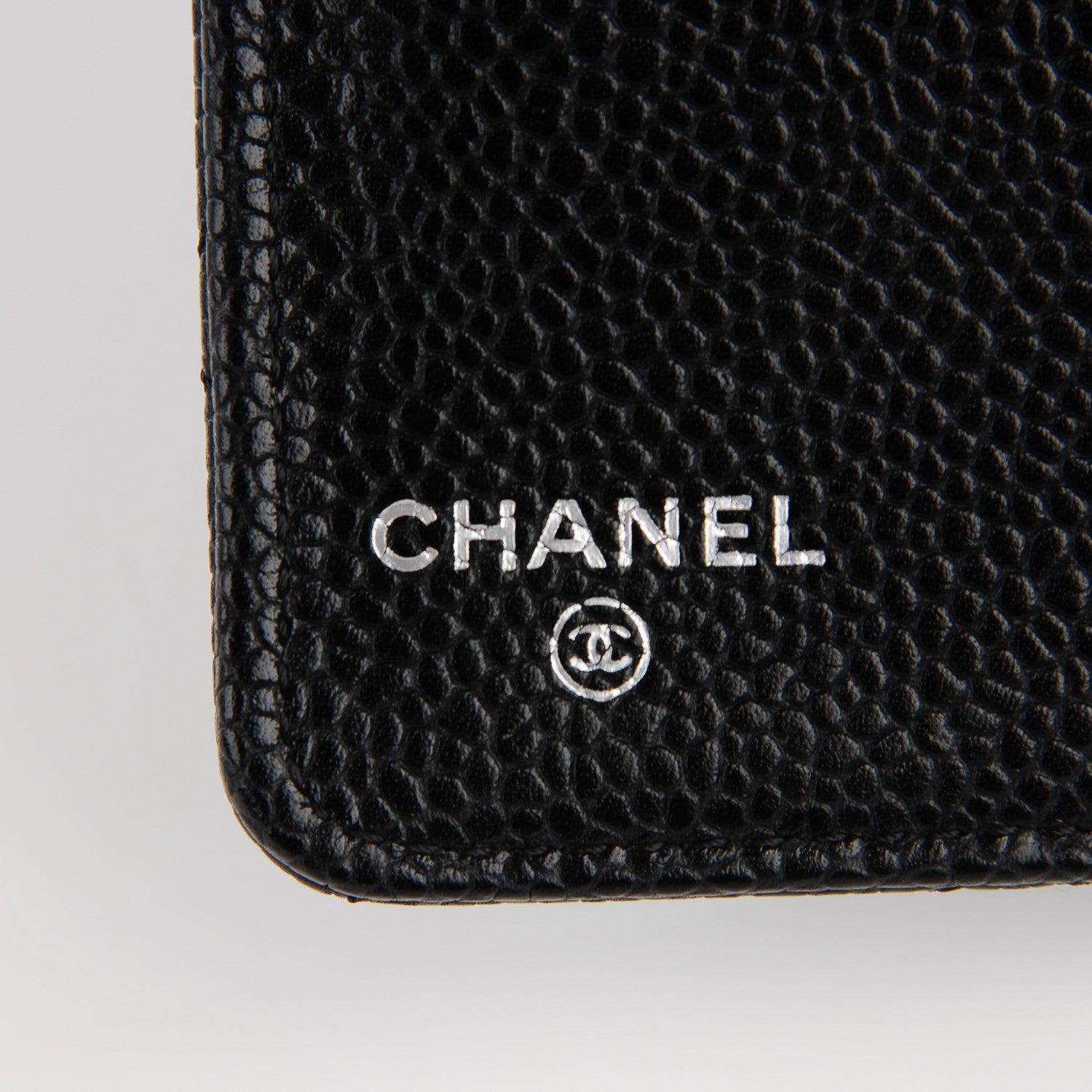 Chanel Caviar Quilted Yen Wallet Black 5 of 7