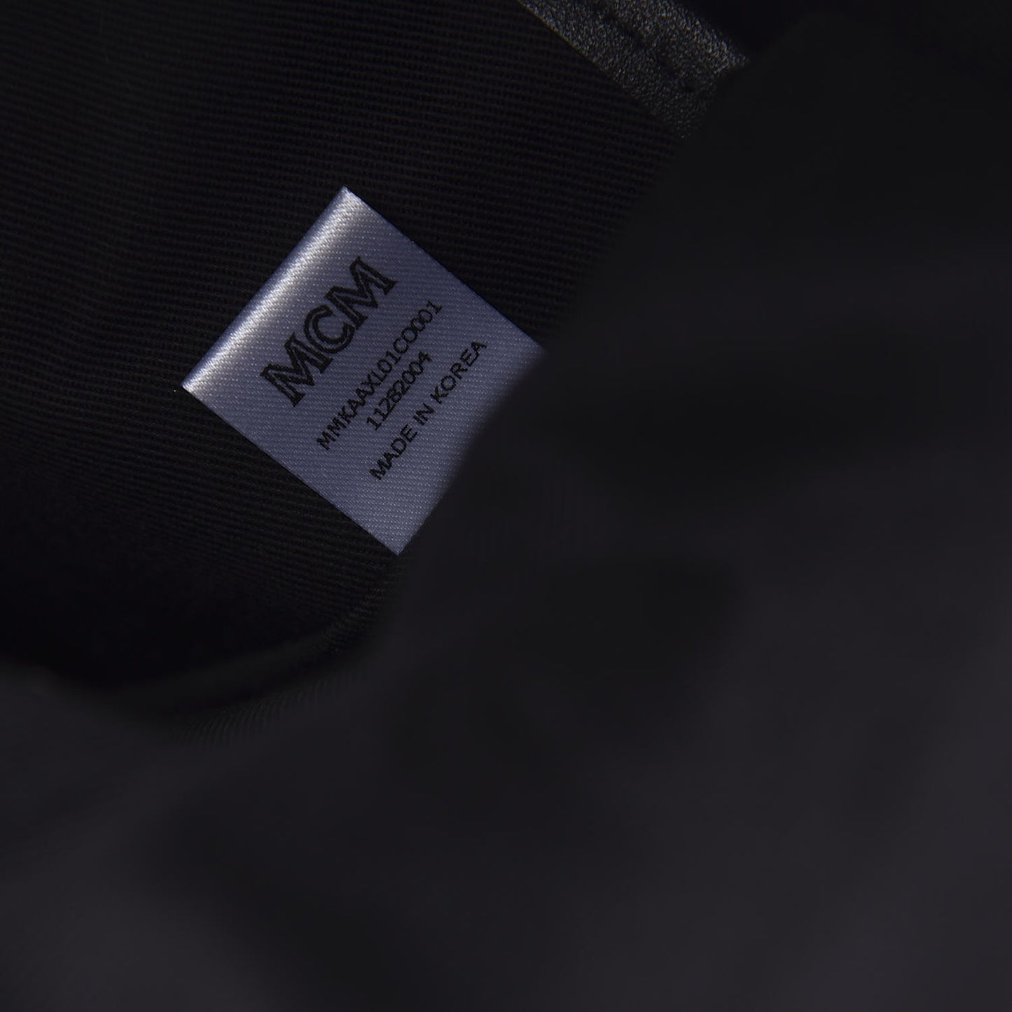 Striped Visetos Roll Top Backpack Black Cognac