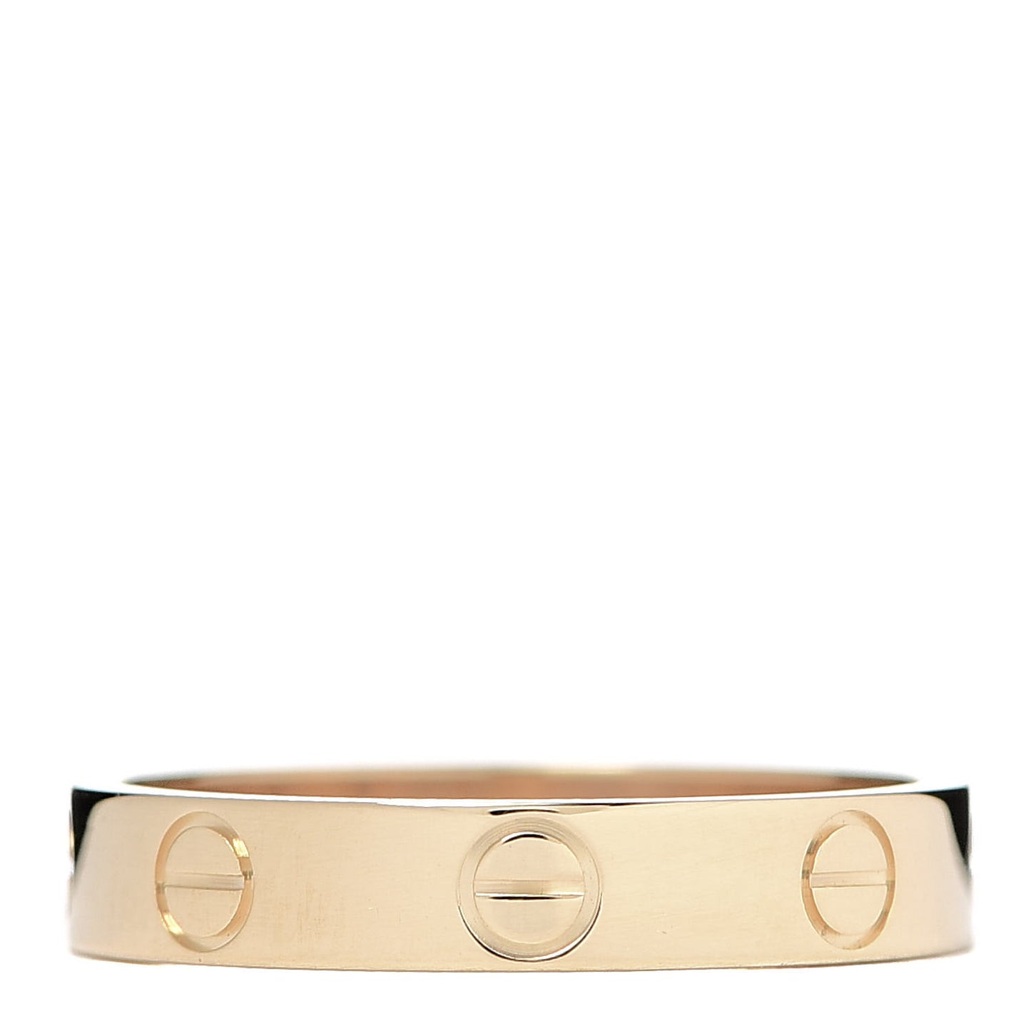18K Yellow Gold 3.5mm LOVE Wedding Band Ring 53 6.5