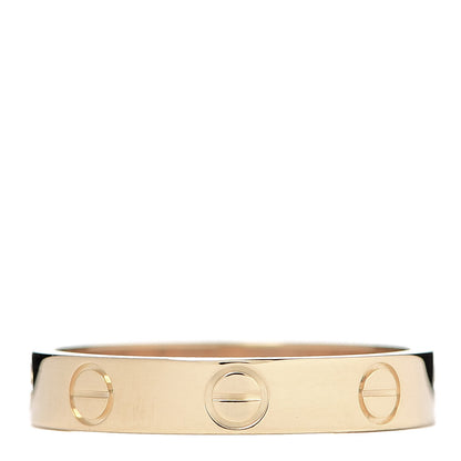 Cartier 18K Yellow Gold 3.5mm LOVE Wedding Band Ring 53 6.5 3 of 5