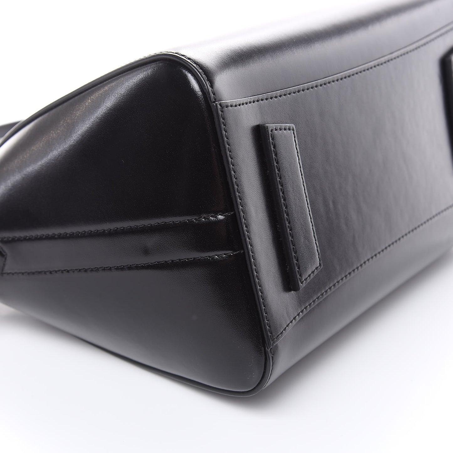 Shiny Lord Calfskin Small Antigona Black
