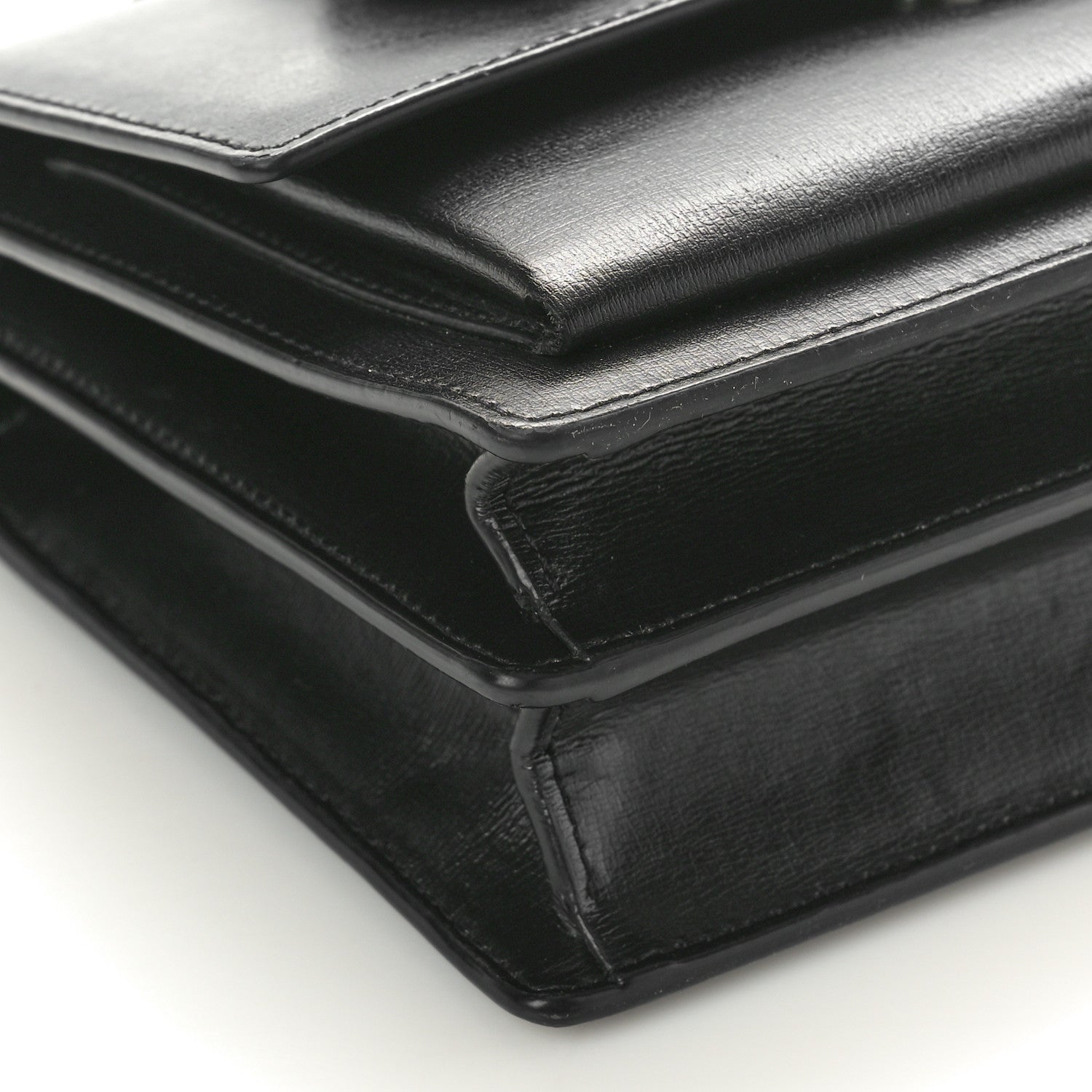 Saint Laurent Calfskin Medium Monogram Sunset Black 9 of 11