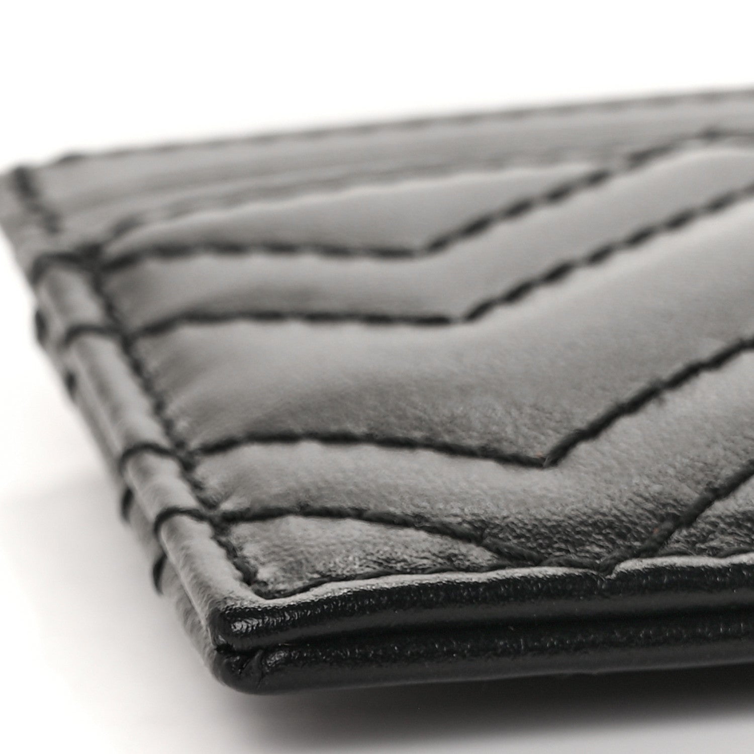 Gucci Calfskin Matelasse GG Marmont Card Holder Black 7 of 8