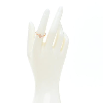 Gucci 18K Rose Gold Diamond GG Running Ring 54 6.75 2 of 5
